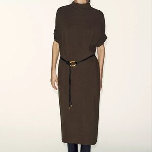 ZARA Knit Belted Dress